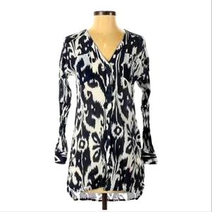 Athleta, Large, sheer long sleeve, blue